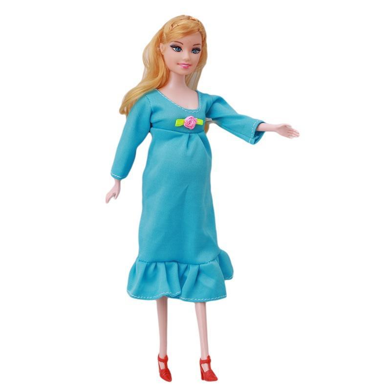 Кукла для беременных детей Силиконовая кукла Кукла для беременных игрушка Детские куклы Подарки синий