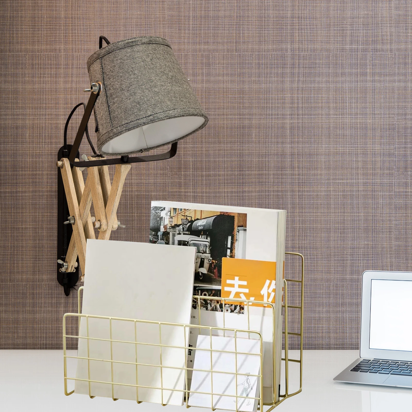 Metal Mail Organizer Office Desk Organizer 3 Slots Mail Holder File Sorter Countertop Letter Envelope Storage Rack